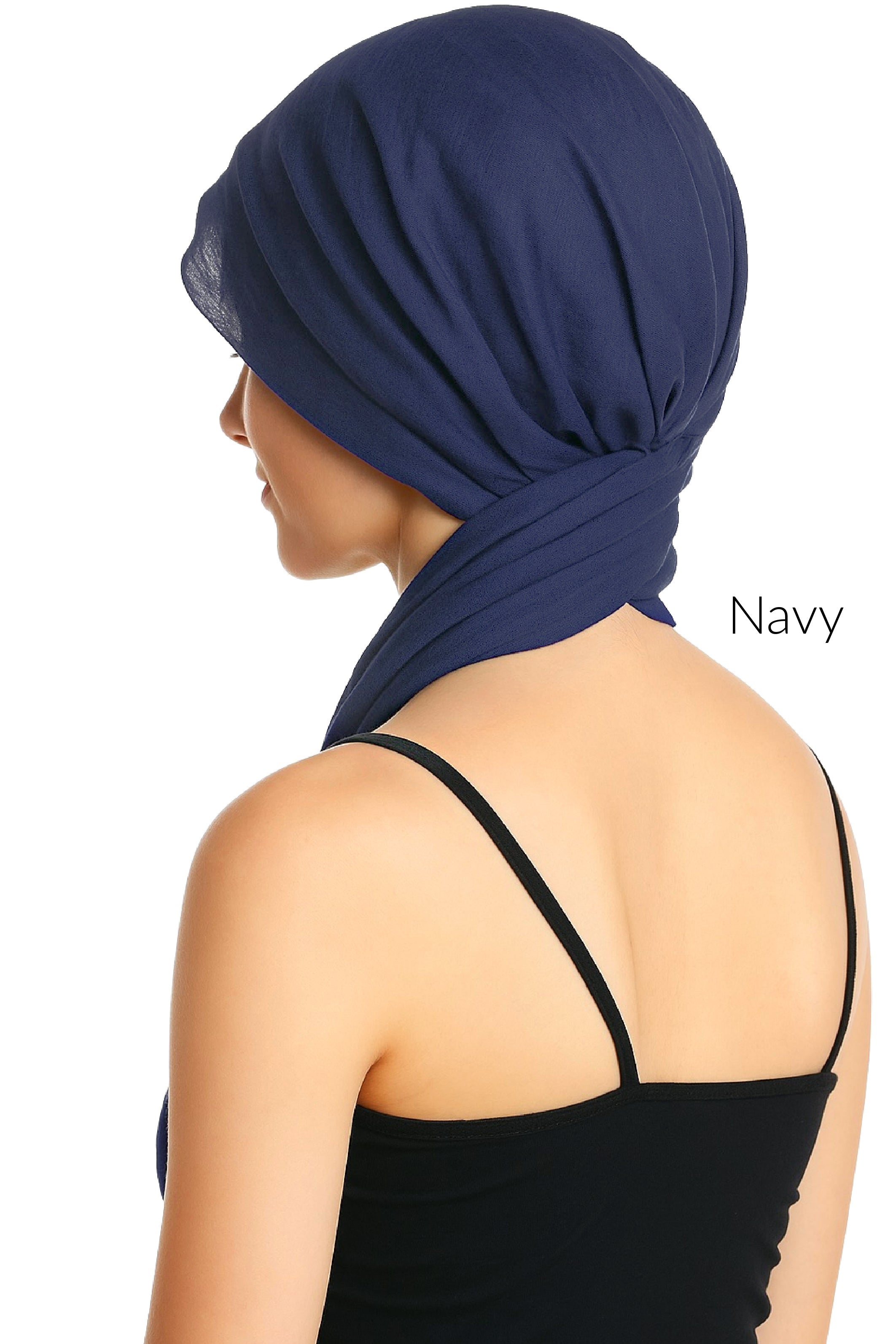 EASY TIE pre-sew COTTON HEAD SCARF for Hair Loss