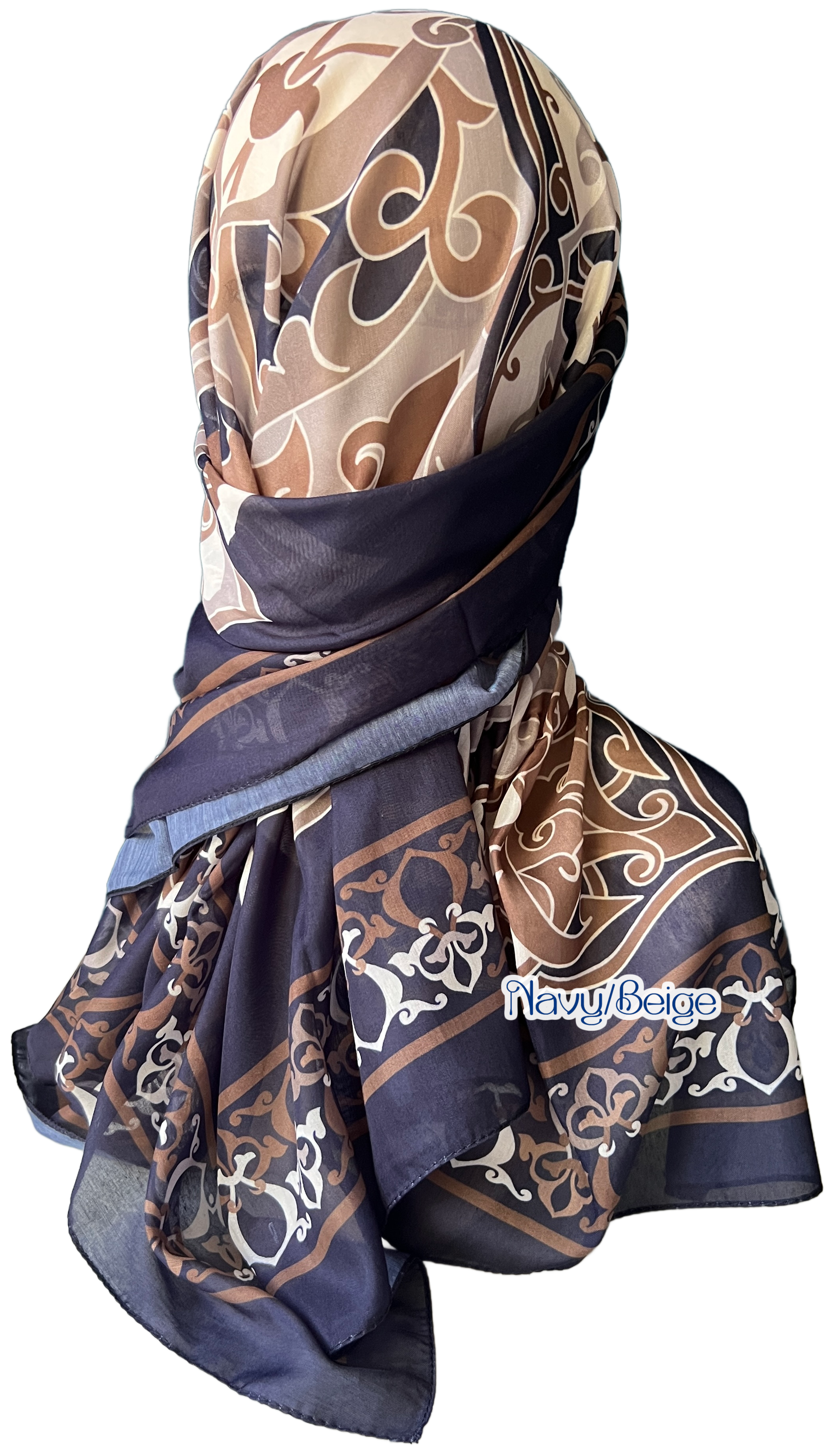 DIGITAL PRINT SCARF for Hair Loss