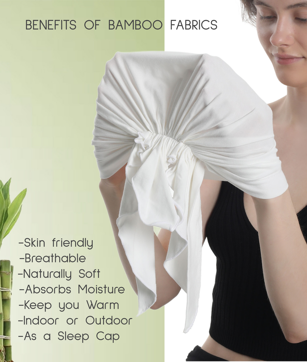 BAMBOO PRE TIED HEADWEAR - Unisex Elasticated with Ties