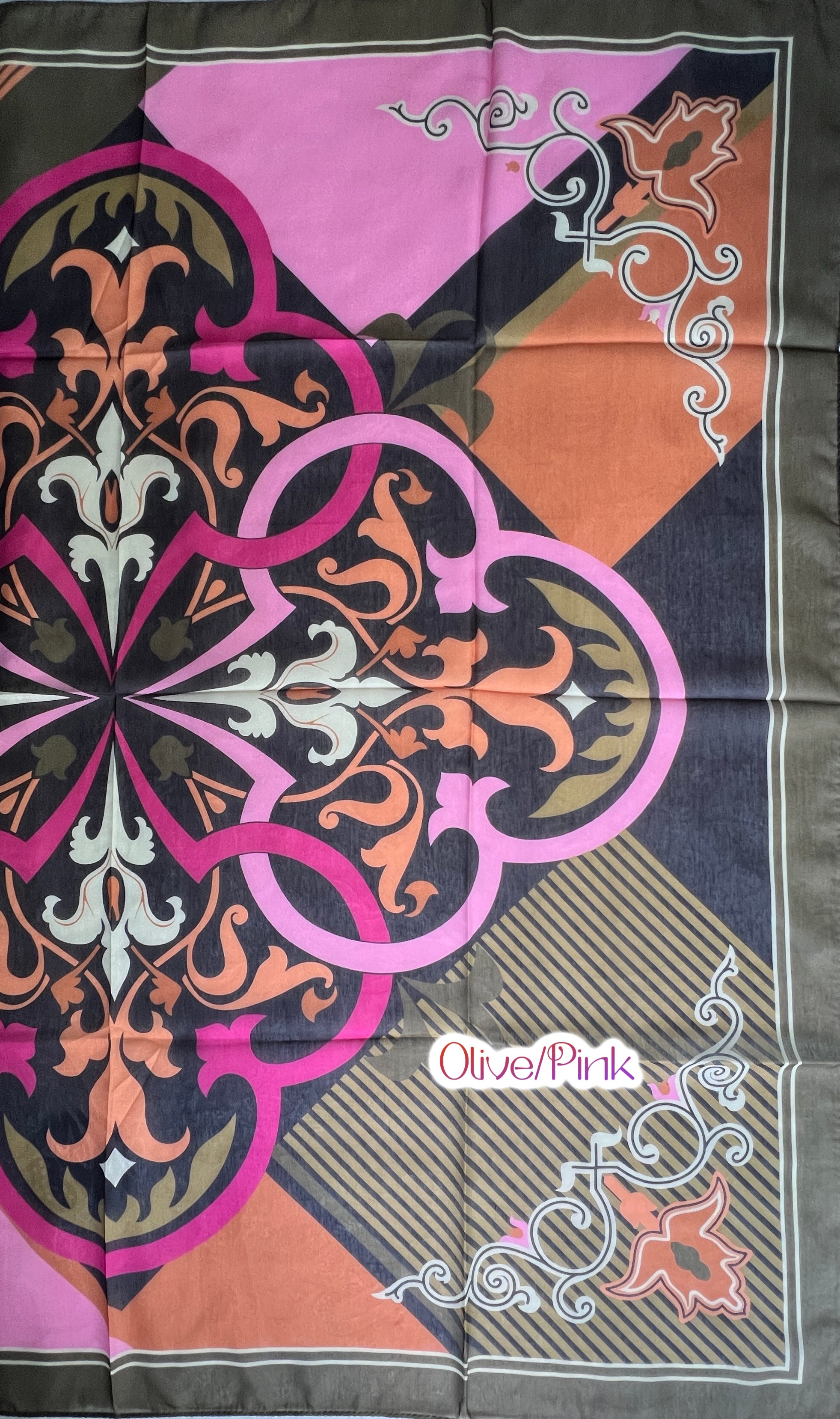 DIGITAL PRINT SCARF for Hair Loss