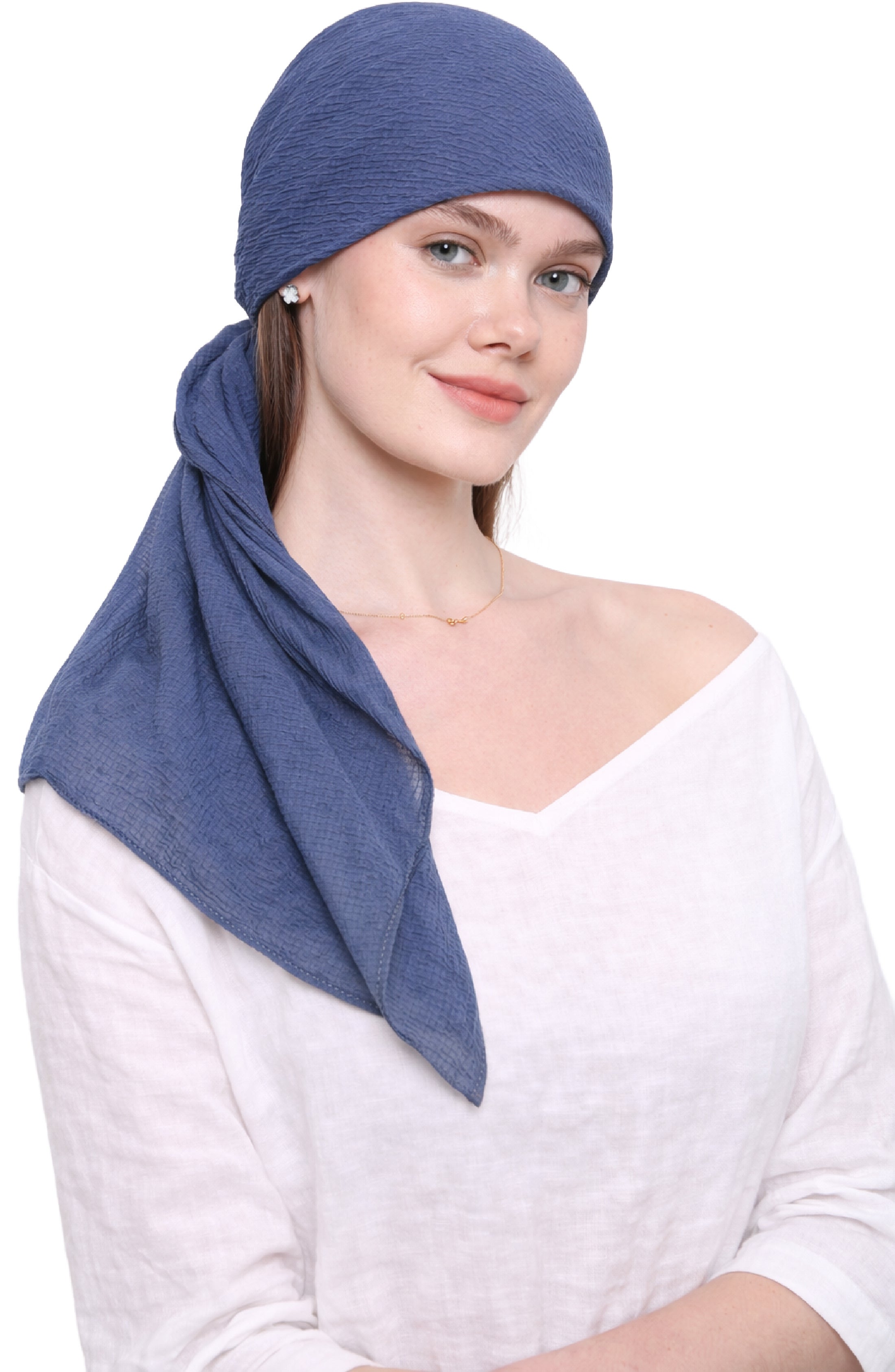 PRE-SHRUNK SQUARE HEAD SCARF for Hair Loss