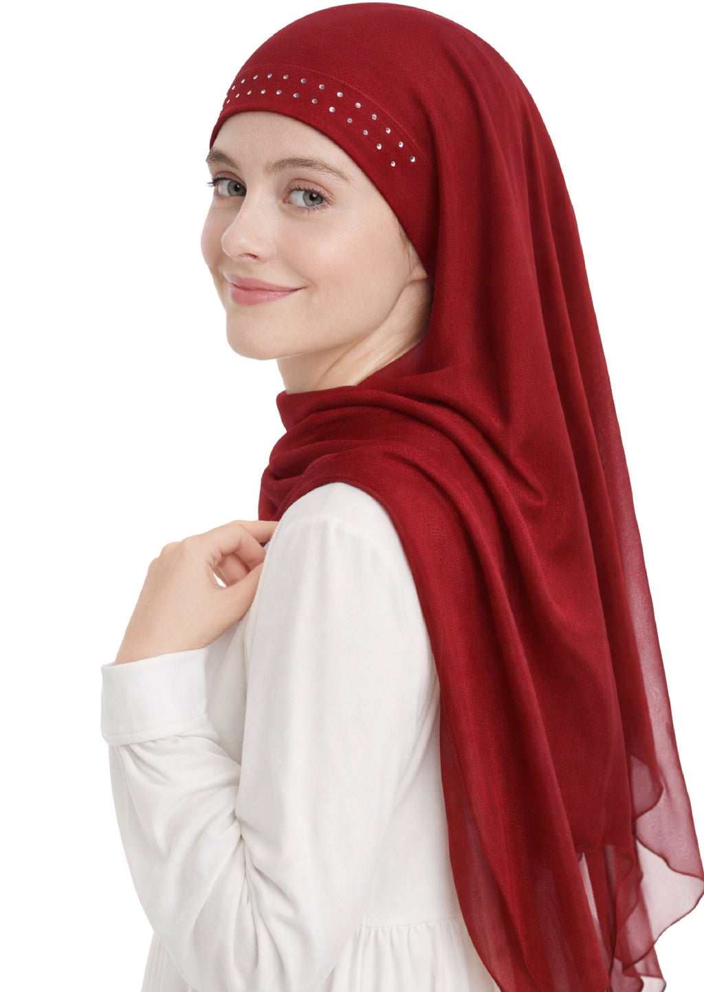 Bamboo Chemo Cap - Essential Jeweled Sleep Cap for Hair Loss