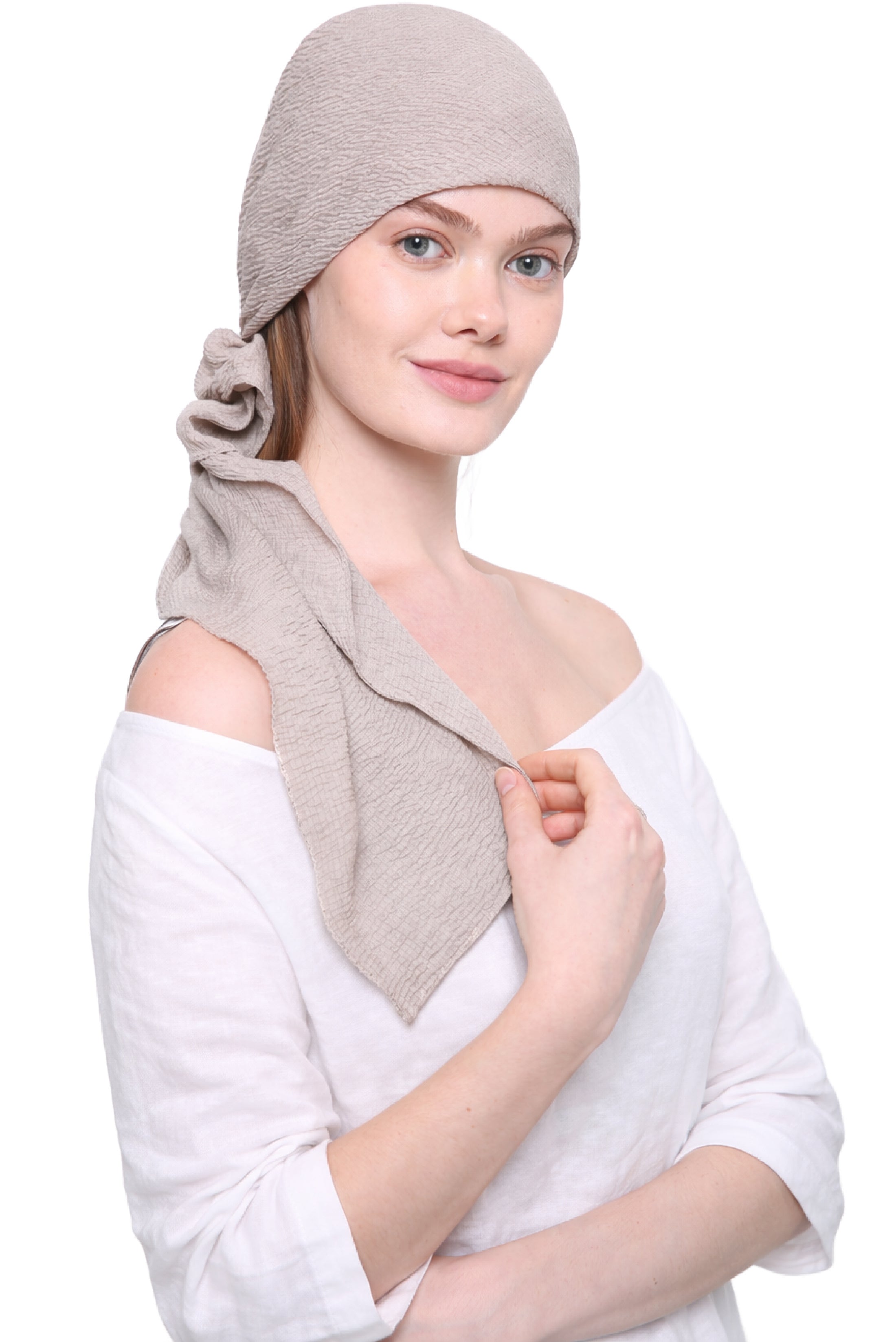 PRE-SHRUNK SQUARE HEAD SCARF for Hair Loss