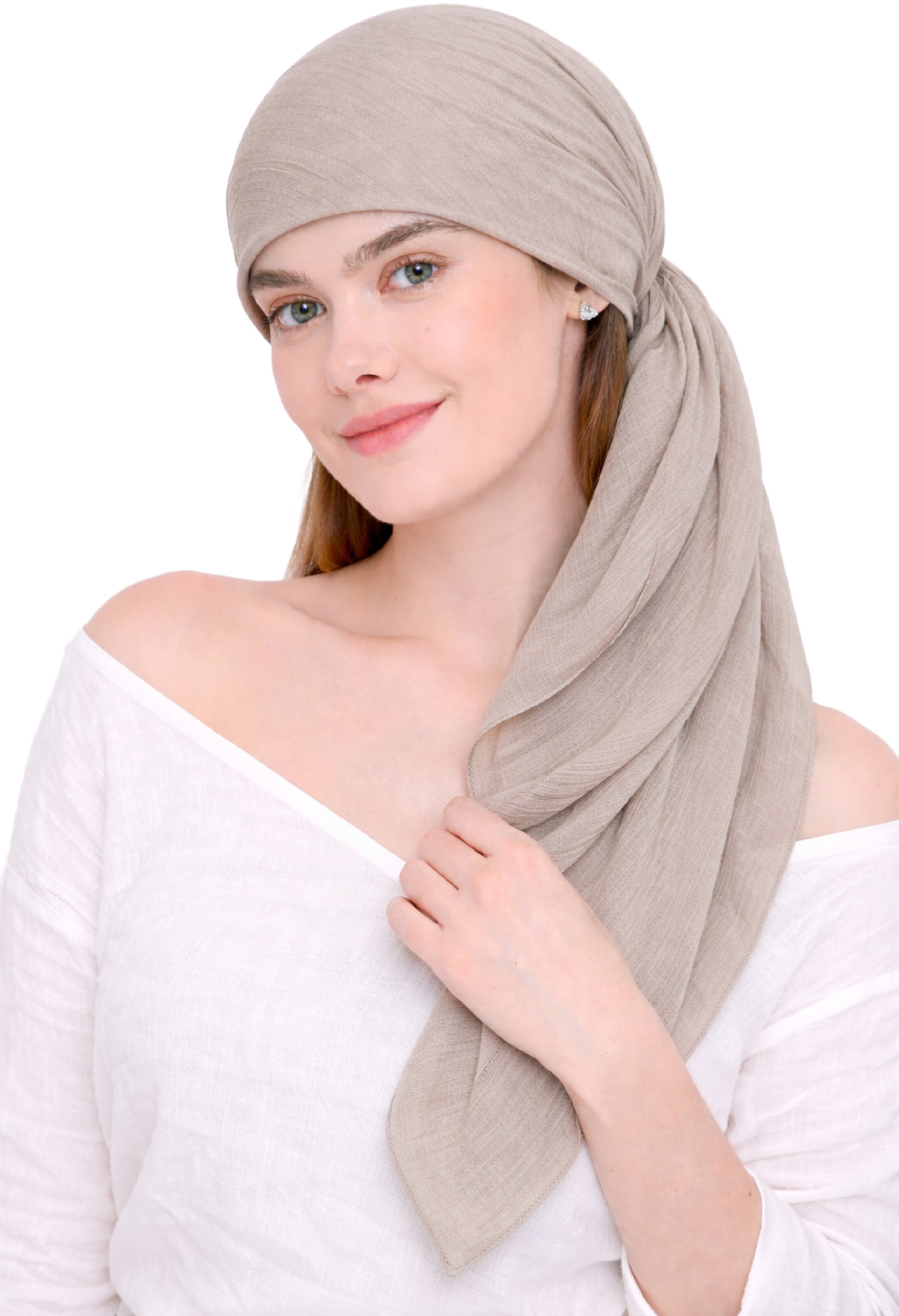 SOFT VISCOSE SQUARE HEAD SCARF for Hair Loss