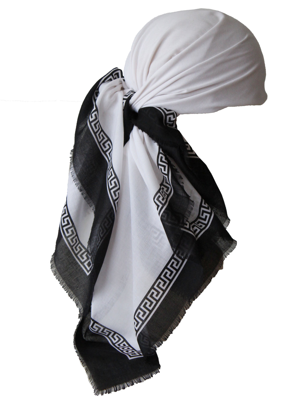 Cotton Chemo Scarf - Everyday Square Head Scarf for Hair Loss