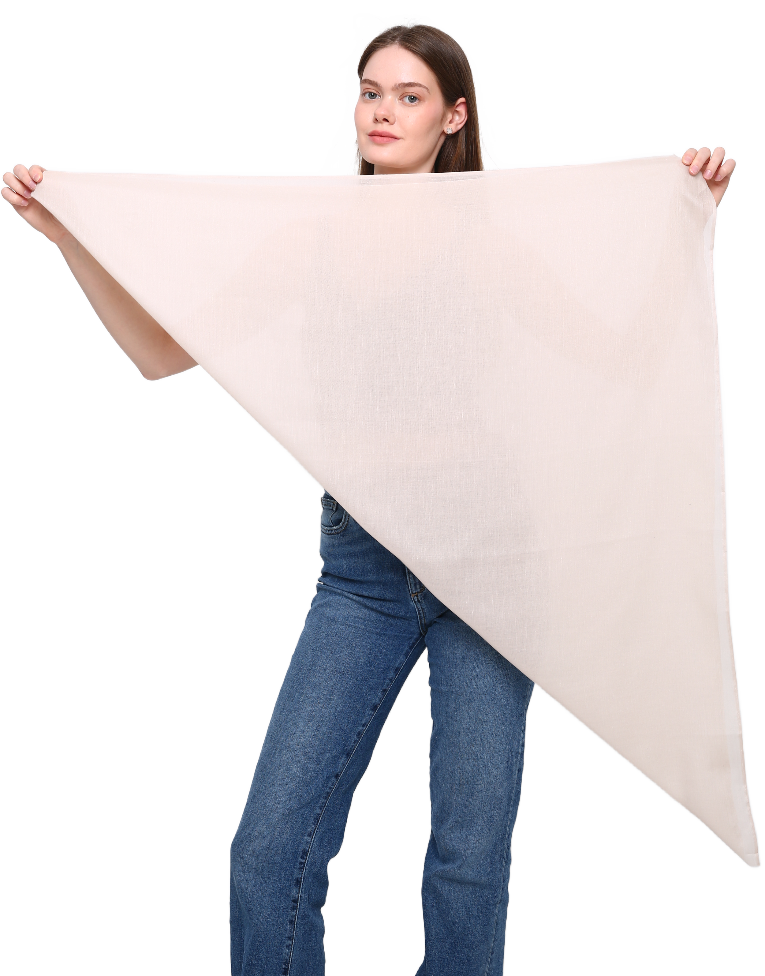 SEAMLESS SQUARE VISCOSE HEAD SCARF various colors, beautiful drape, soft and breathable with laser cut