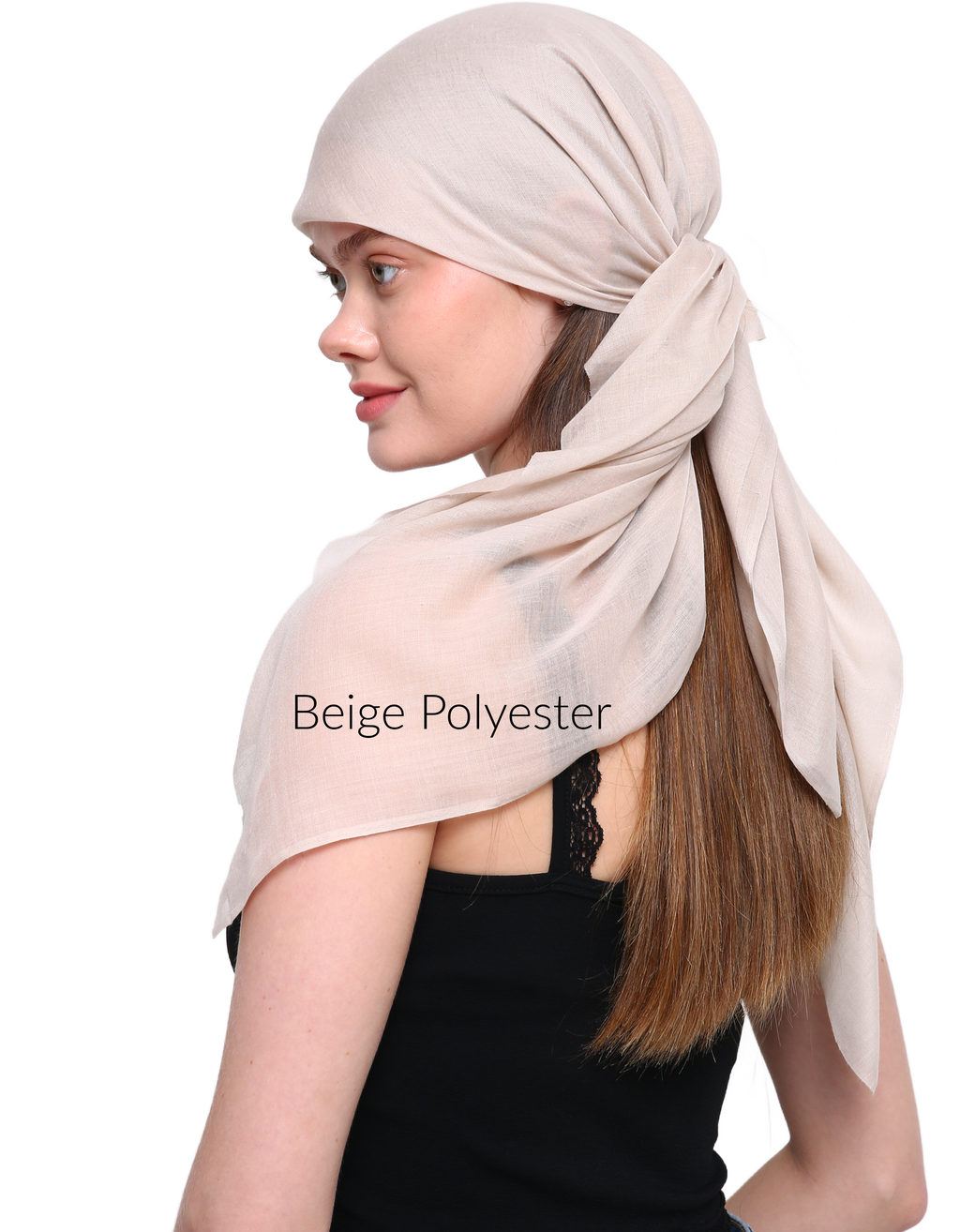 SEAMLESS SQUARE VISCOSE HEAD SCARF various colors, beautiful drape, soft and breathable with laser cut