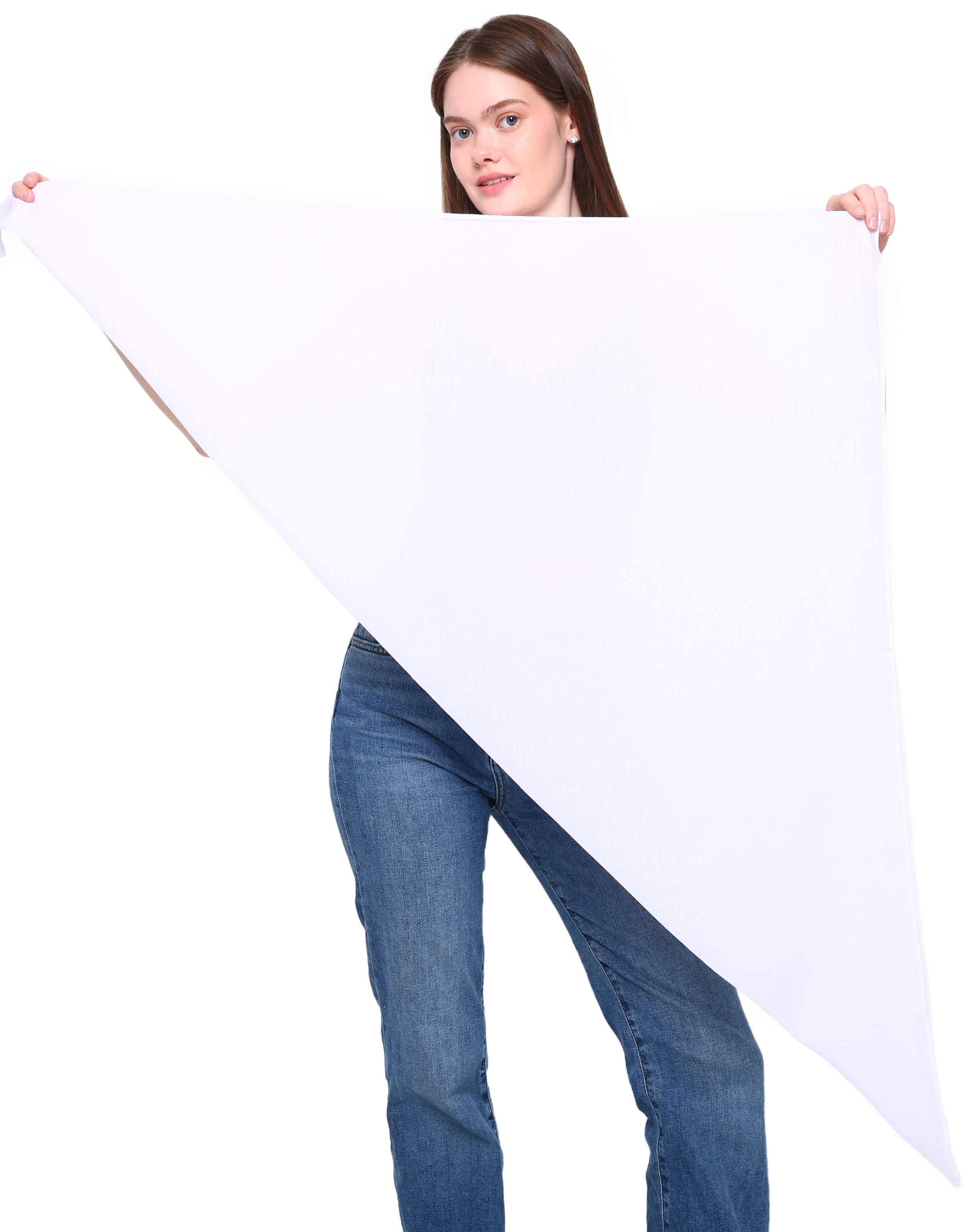 SEAMLESS SQUARE VISCOSE HEAD SCARF various colors, beautiful drape, soft and breathable with laser cut